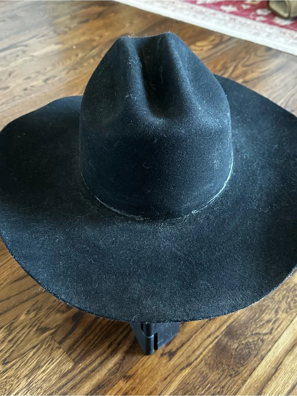 Justin by Milano Hat Co Black XX 100% wool cowboy hat western headwear size 7.5